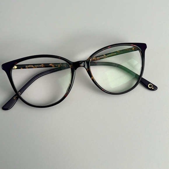 Etnia Barcelona Eyeglasses Frame Spain MARIE 1HVPU 52-16-145 Purple/Tortoise - Picture 9 of 10